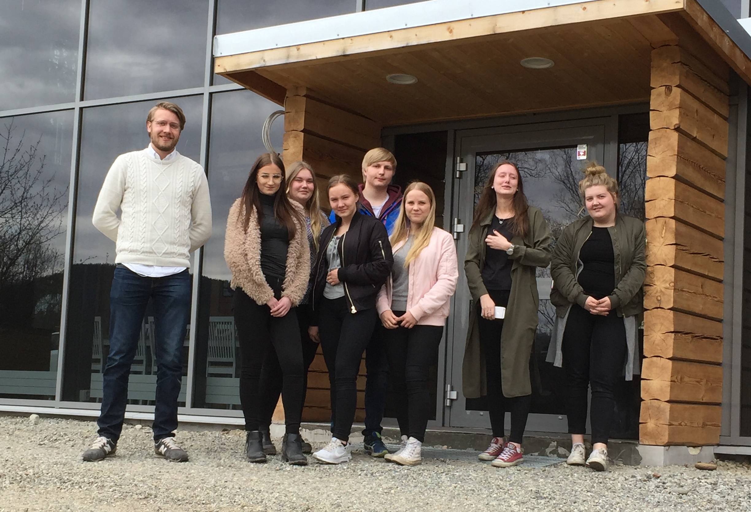 Besök av Bobergsgymnasiet