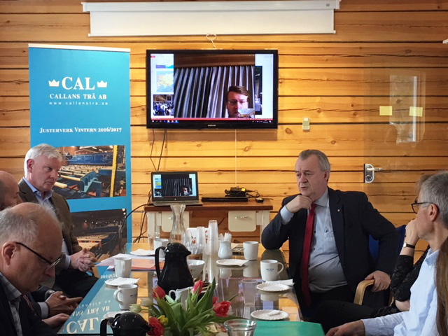 Ministerbesök på Callans Trä